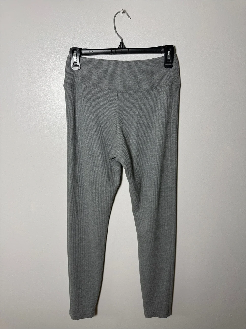 Tommy John Gray Waffle Knit Leggings Size Medium